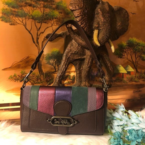 COACH Jade Shoulder Bag with Piecing - Picture 3 of 8